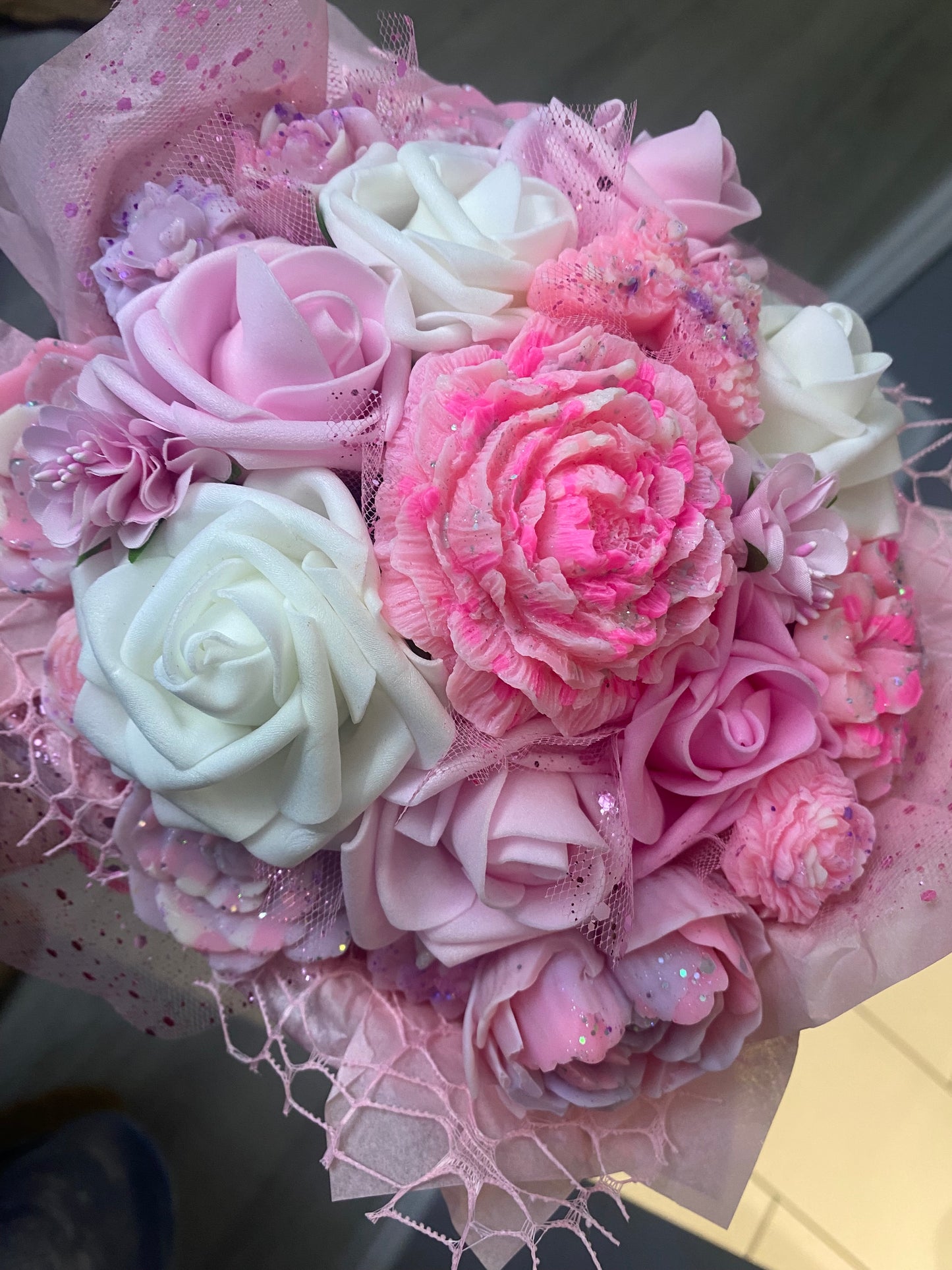 Faux Flower & Scented Wax Melt Bouquet