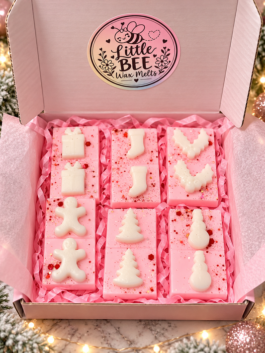 Christmas Wax Melts Gift Box | Festive Scented Wax Melts Gift Set | Little Bee
