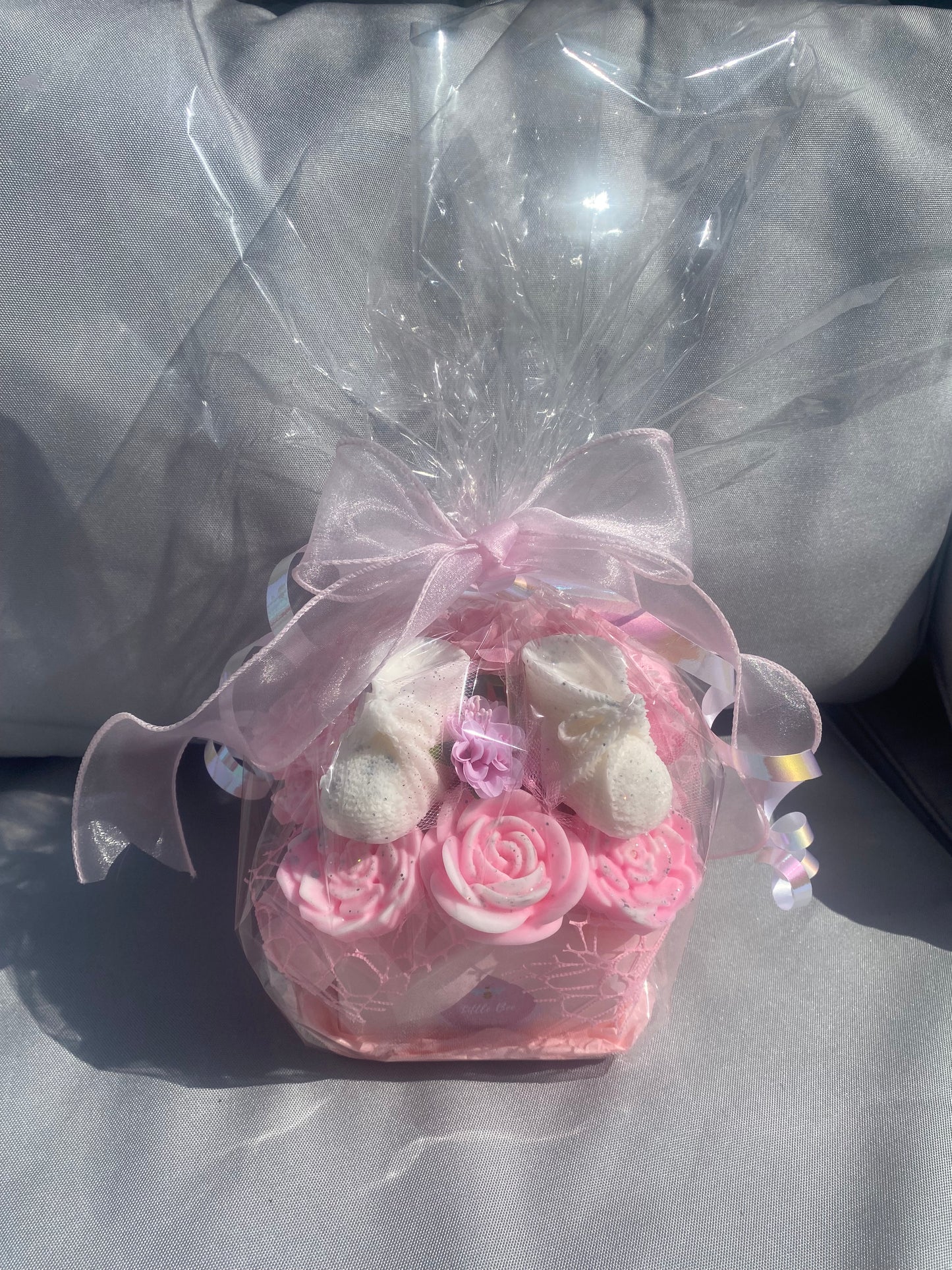 Pink New Baby Shower Scented Wax Melt Bouquet
